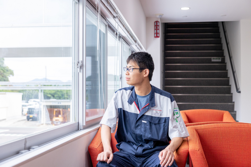 午前の休憩タイム。休憩をしっかり取って集中力を高めます。